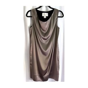 Brochu Walker Silk Sleeveless Dress / Taupe / Size 0-2